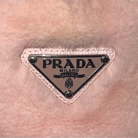 NWT Pink Prada Shearling Fur Hat Adult - Picture 9 of 11